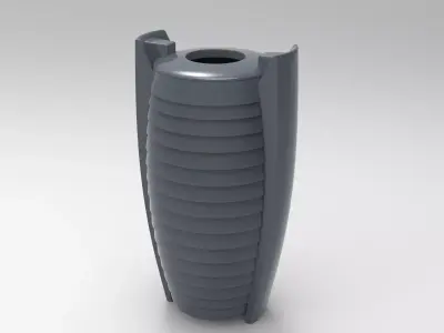 Crab Litter Bin Low-poly 3D model