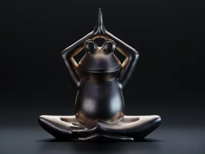 Funny yoga animals 3D Model Collection