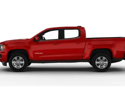 GMC Canyon crew pickup 2019 Low-poly 3D model