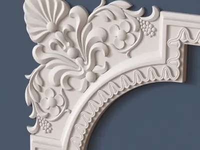 Molding Corner 3D model 2
