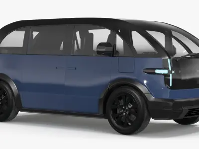 Canoo Electric Van Premium Blue 3D model