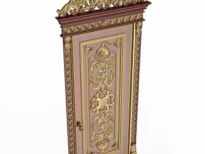 Carved Door Classic 01502 Wood Low-poly 3D model