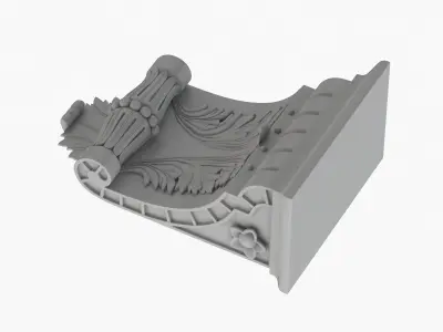 Scroll Corbel 51 - 3D Printable 3D model