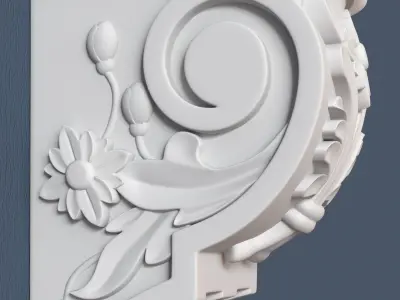 Decorative Corbel 3D model 16