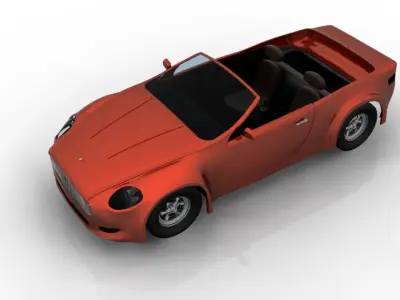 Car Model No 2 Low-poly 3D model