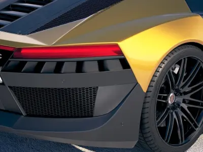 Generic Supercar 5 2018 3D model