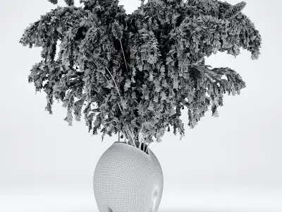 Bouquet05 Dry Pampas 3D model