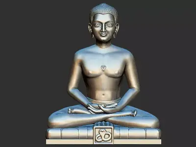 Lord Mahaveer design 3D print model