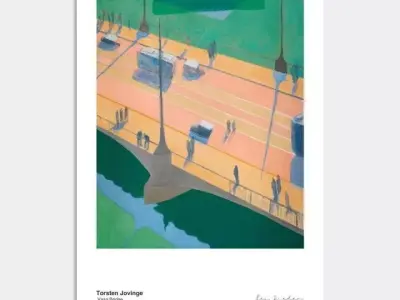 Mid-Century Modern Exhibition Poster 3D model