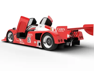 Nissan R90CK Cabin Racing 1990 HQ 3d model 3D model
