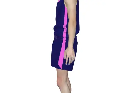 fitness dress Marvelous Designer or Clo3D ZPRJ 3D model