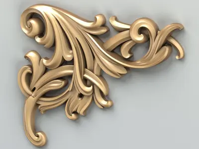 Corner decor 017 3D model