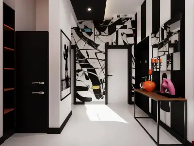 Pop Art II Flat 2 plus 1 and Bath by FGM 3D model