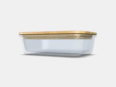 IKEA 365 Food container with lid Low-poly 3D model