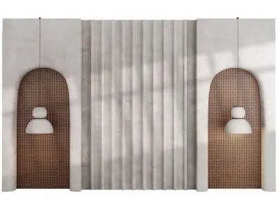 Headboard 3d Panel 3 Low-poly 3D model