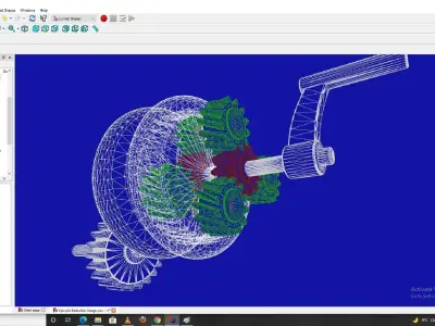 Planetary gearbox 3D print model