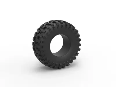 Offroad Tire Scale 1 to 25 3D print model purchase