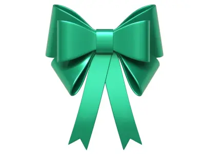 Christmas Bow Ribbon 10 Low-poly 3D model