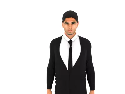 Achraf Hakimi Low-poly 3D model