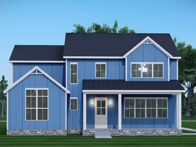Traditional American Home Architectural Visualization 3D model