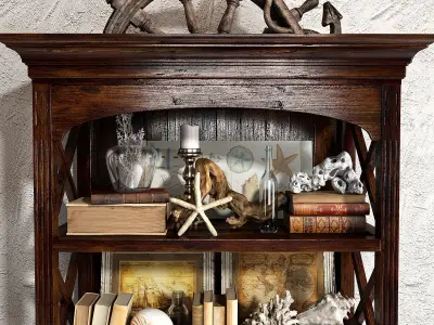 Sea decorative set 01 3D model