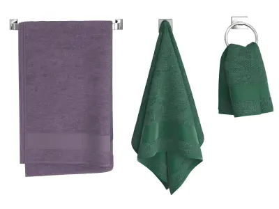 Color Towels Set  3D model