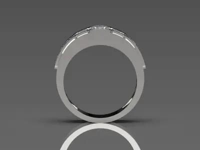 gold diamond ring mr0067 3D print model