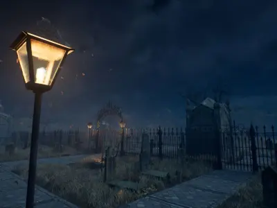 PBR Cemetery Asset Pack for Unreal Engine Low-poly 3D model