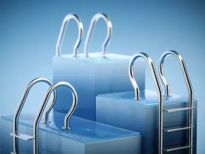 Pool Ladder Pack - 3D Models 3D model