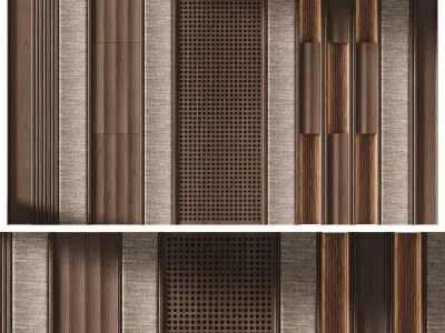 Decorative V71 Wall Panels 3D model