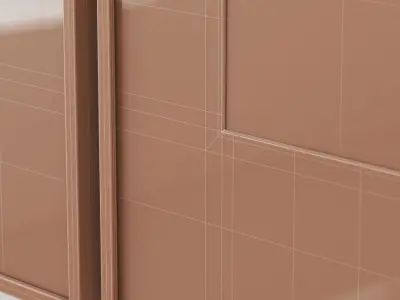 Diptych abstract poster set 3D model