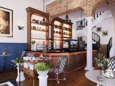 Interior  Coffee room Scene  3D model