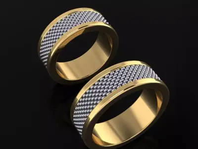 Wedding Bands 06 3D print model