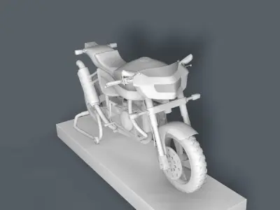Racing  Motorcycle with Beautifully Designed 3D model