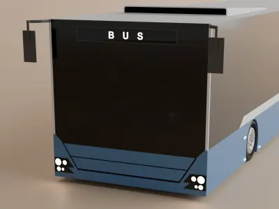 Futuristic Bus Free 3D model