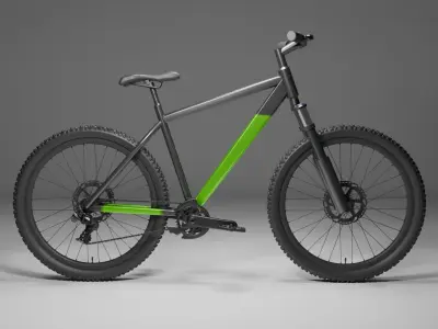 Bike cycle Low-poly 3D model