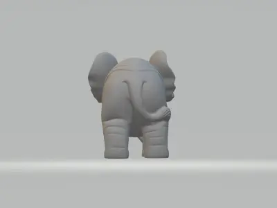 Elephant Sculpture 3D print model