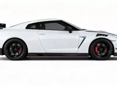 Nissan GTR Nismo High Poly 3D Model Game Ready Render Ready 3D model