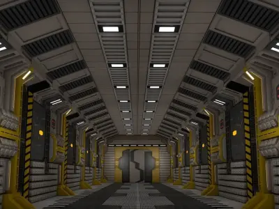 Sci Fi Corridor  3D model