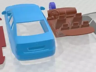 Volkswagen Jetta A5 2010 Printable Car 3D print model