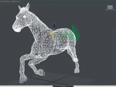 Horse Low-poly 3D model
