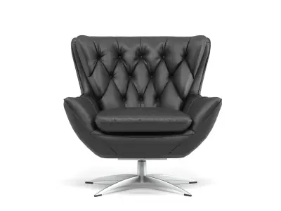 Pottery Barn Wells Swivel Armchair 3D model