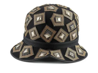 Decorative Patterned Hat Model Pack Low-poly 3D model