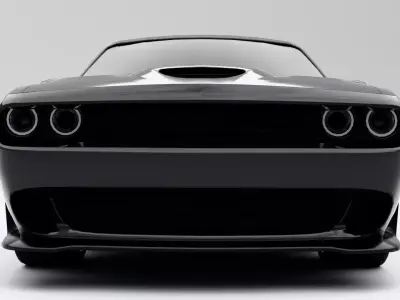 Dodge Challenger SRT Hellcat Low-poly 3D model purchase