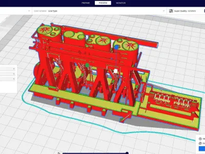 Steam Engine Ship 3D print model