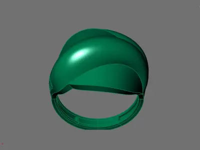 Women Ring Plain Ring Ready STL 3DM Models Womens Rings 3D print model 68