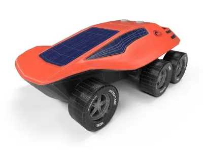 Dune Buggy Low-poly 3D model