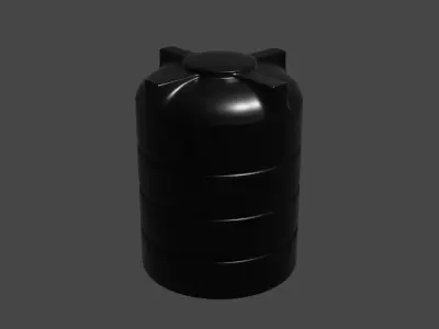 Water Tank Free low-poly 3D model