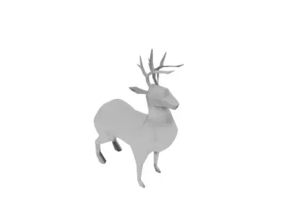 Lowpoly Deer Low-poly 3D model