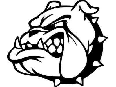 Symbol Dog Head Wall Art 3D print model
